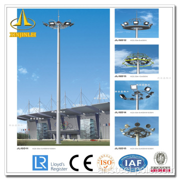 عمود إنارة فولاذي Otcagonal High Mast